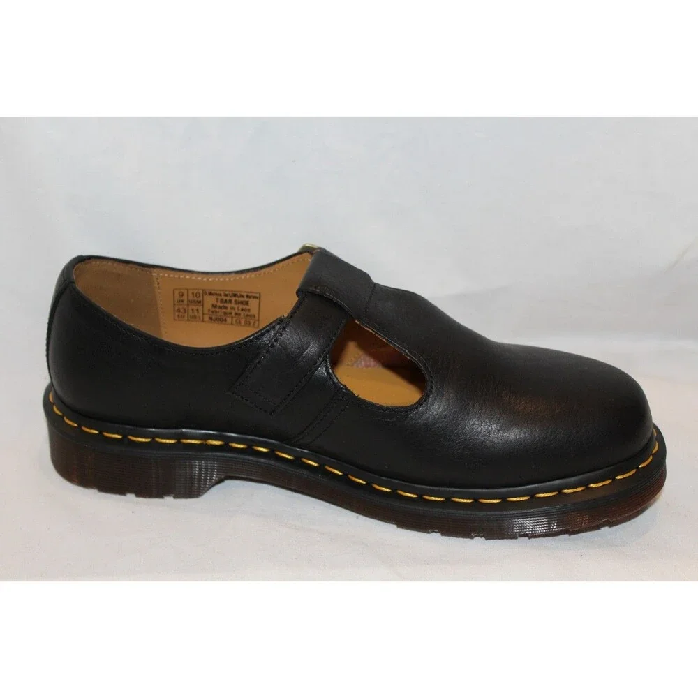 Dr Martens Women's T-BAR Regency Leather Mary Jane Shoes‎ BLACK NIB SZ 11 $170